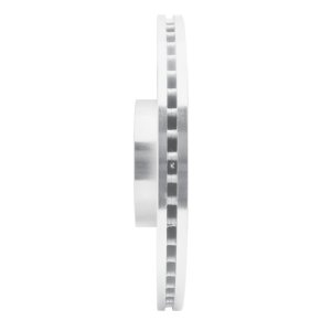 Genesis G80 Brake Rotor (1) - Front Right - R1 Concepts - Drilled & Slotted - Silver - `12-`17